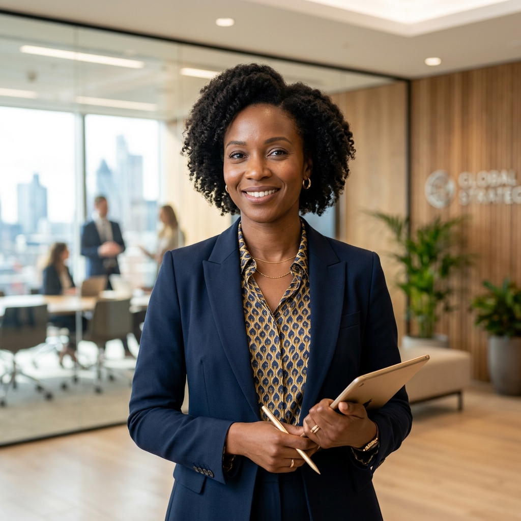 Femme douce et entrepreneur